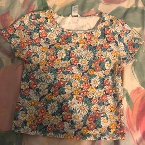Forever 21 flower crop top size small